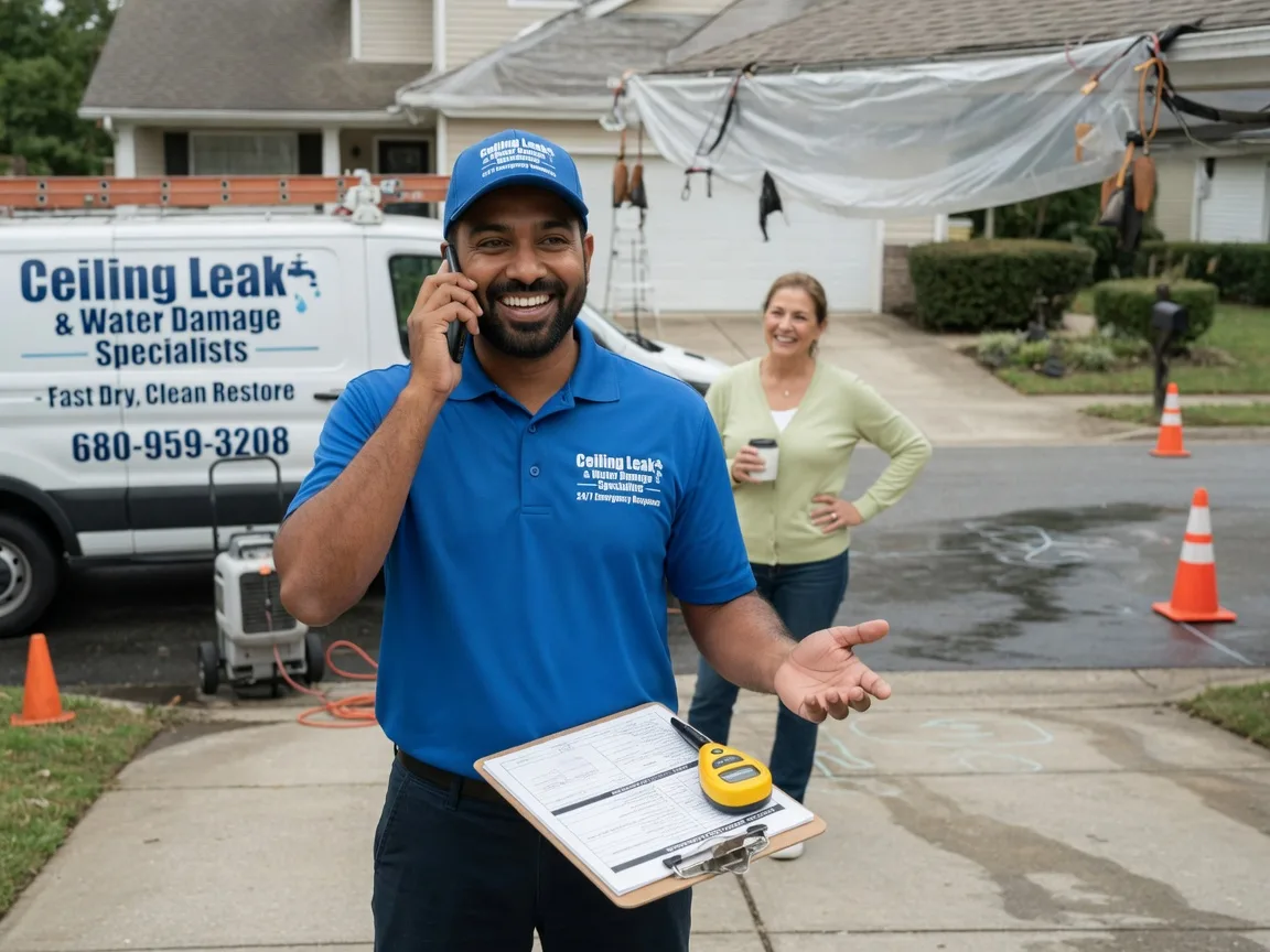 Ceiling Leak Cleanup Melissa, TX FAQs